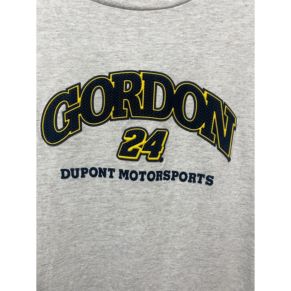 Jeff Gordon Nascar Adult T Shirt Size Large Chase Authentic Gray #24 EUC